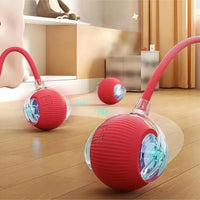MİYAVHAV Akıllı Kedi Oyuncağı, USB Şarjlı, LED Işıklı, 3 Modlu, Otomatik Yuvarlanan Top