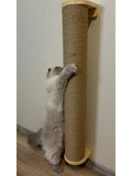MİYAVHAV Kedi Tırmalama- Kedi Oyun ve Tırmalama Direği Duvar Tipi 50 Cm-Dev Çap-Dayanıklı Ahşap Tırmalama Tahtası