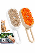 MİYAVHAV Saplı Buharlı Kedi Tarağı, Buharlı Kedi & Köpek Yıkama Fırçası Tarağı Yumuşak Silikonlu